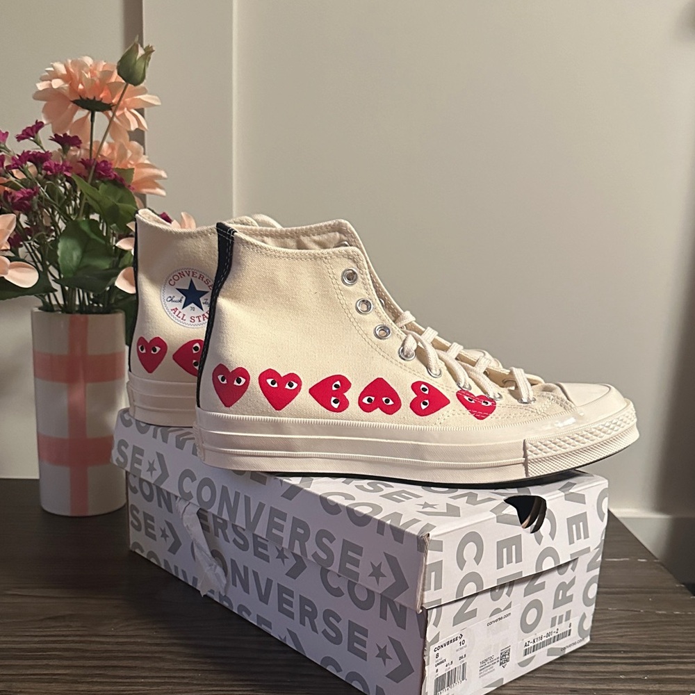 Converse x Comme Des Garçons Play Chuck Taylor 70 All Star CDG Heart  162972C